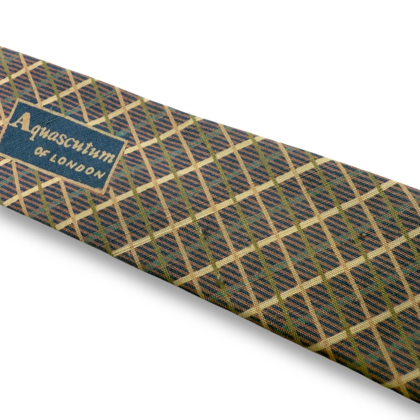 【7561】良品！アクアスキュータム　ネクタイ　ピンク系