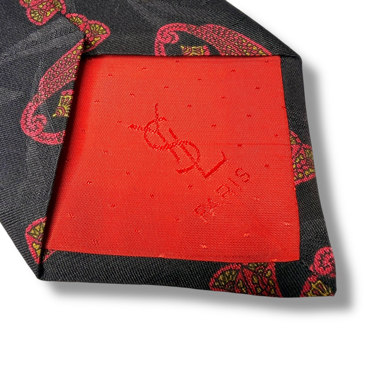 【8031】未使用保管品　イブサンローラン　ネクタイ　ブラック系