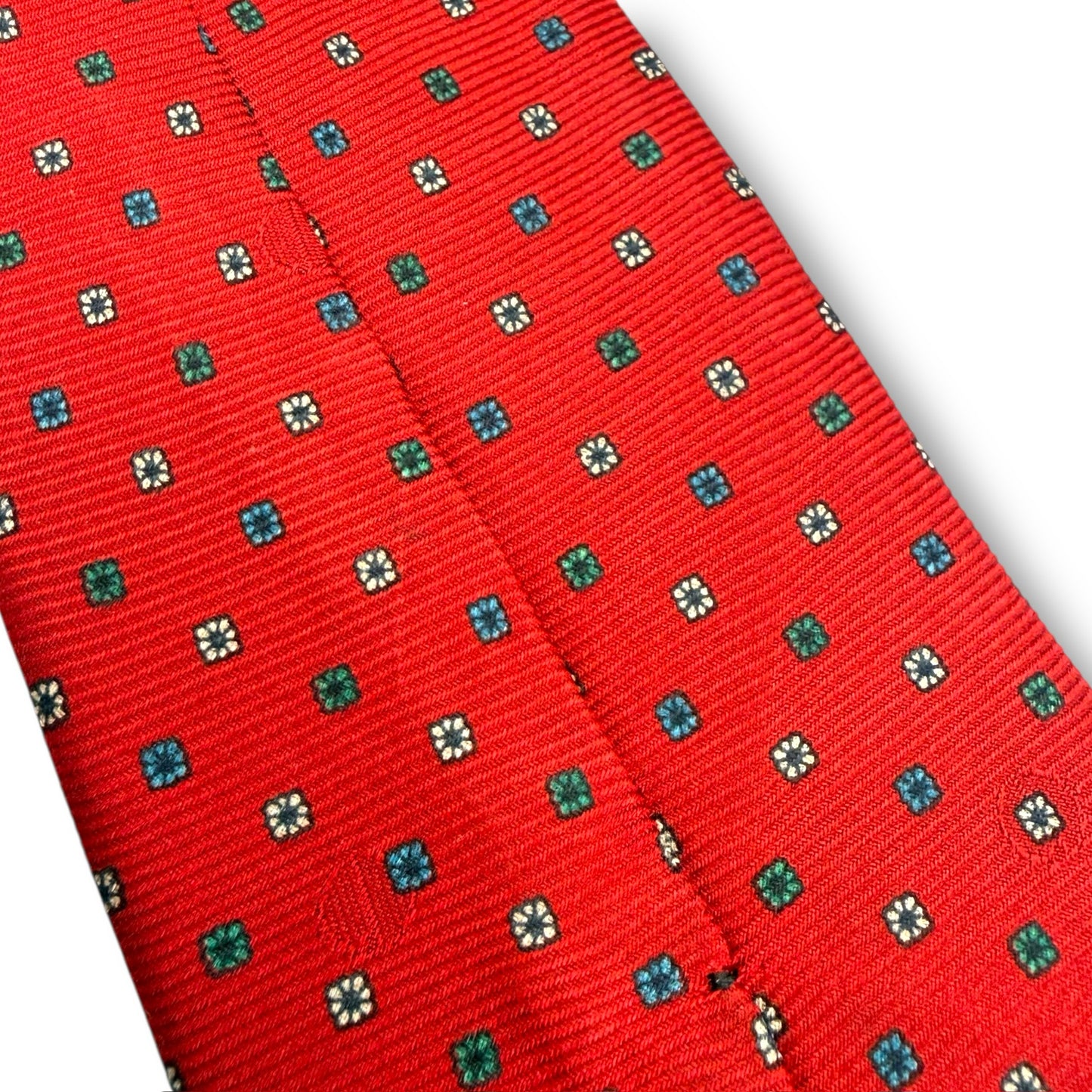 【7916】美品ー良品！ダンヒル　ネクタイ　レッド系