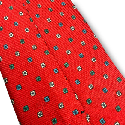 【7916】美品ー良品！ダンヒル　ネクタイ　レッド系