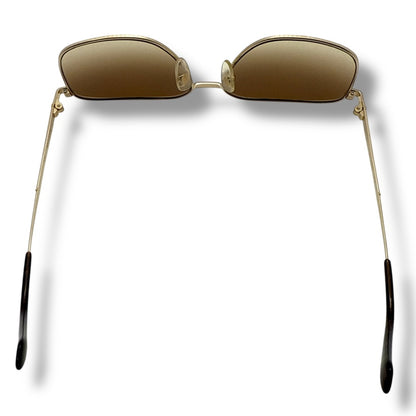 【212】美品ー良品！バーバリー　サングラス　ゴールド系