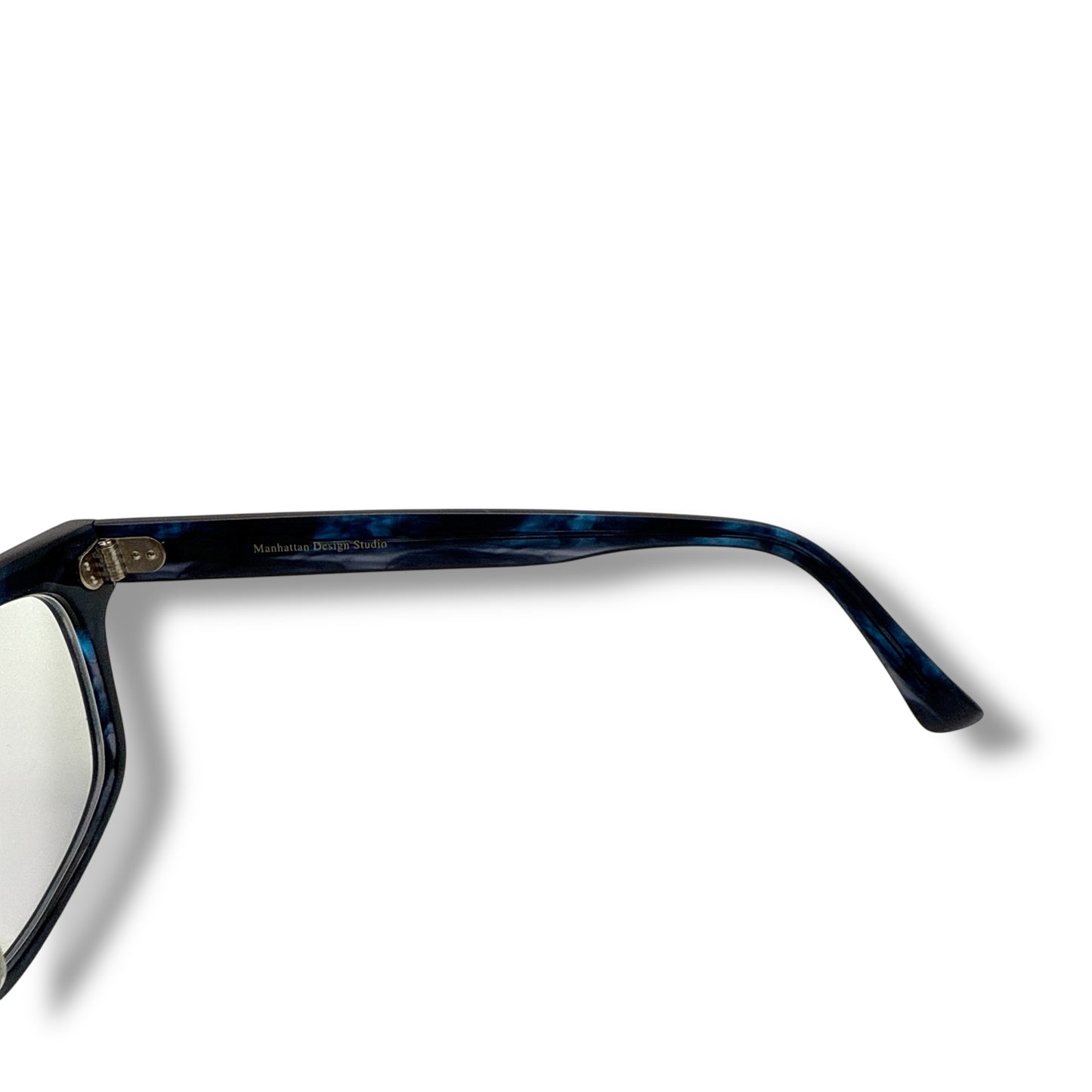 【207】良品！マンハッタンデザインスタジオ　メガネ　ブルー系