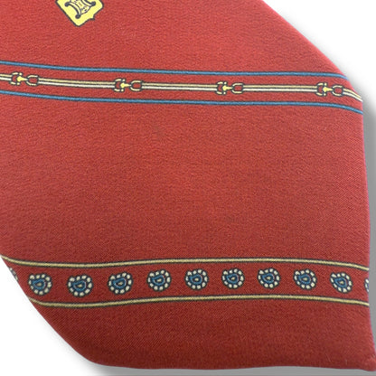 【7395】良品！セリーヌ　ネクタイ　ボルドー系