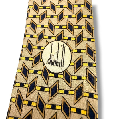 【7597】良品！ダンヒル　ネクタイ　ベージュ系