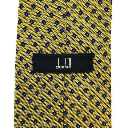【3397】美品！dunhill ダンヒル　ネクタイ　ゴールド系.