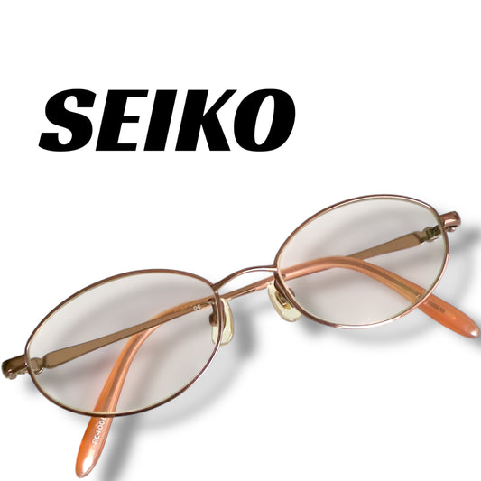 [23] Almost new! Seiko glasses in pink 