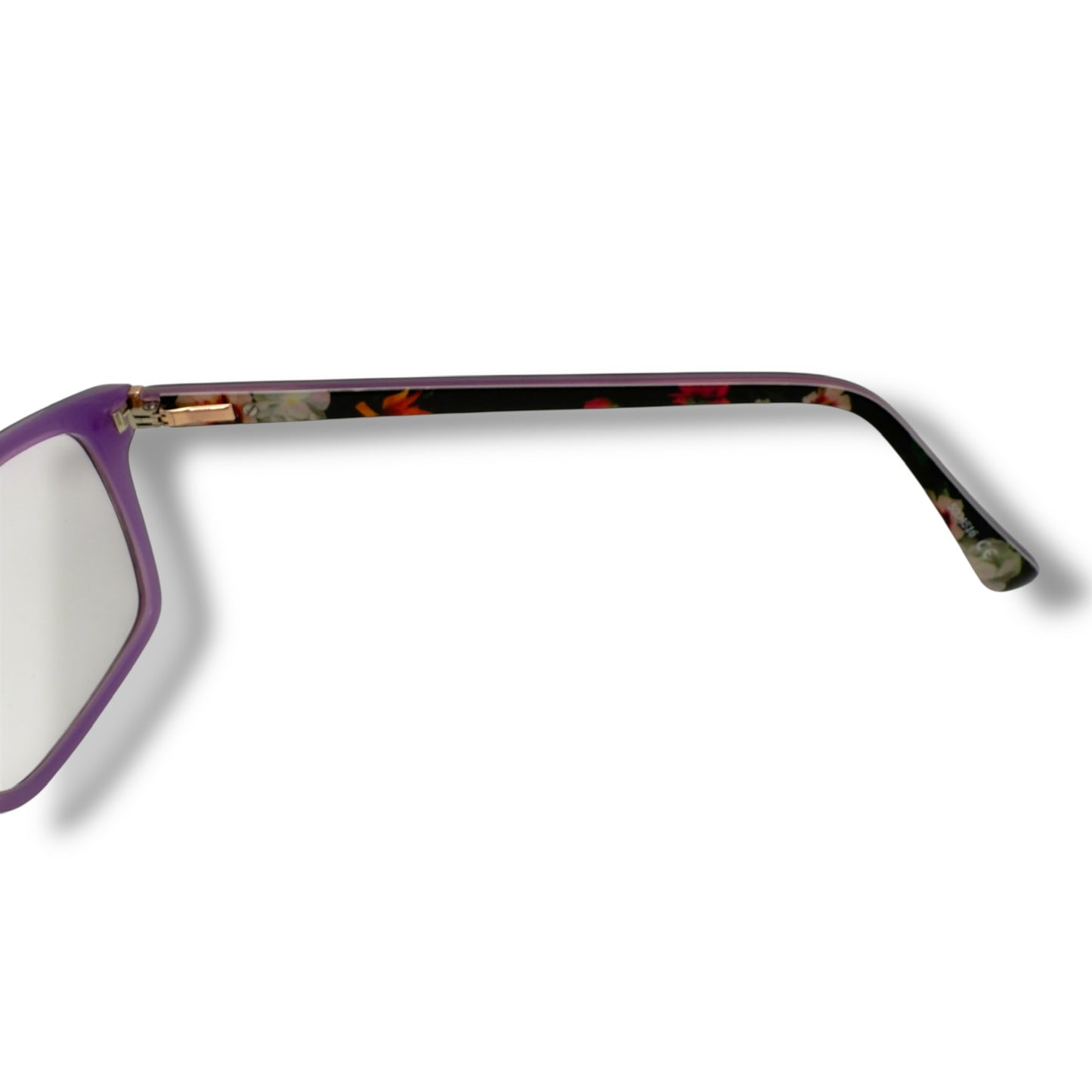 【165】美品！テッド・ベーカー　メガネ　パープル系　フラワー