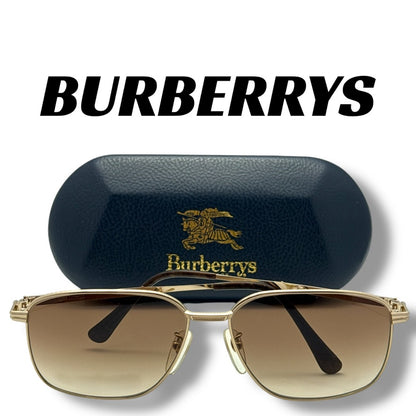 【212】美品ー良品！バーバリー　サングラス　ゴールド系