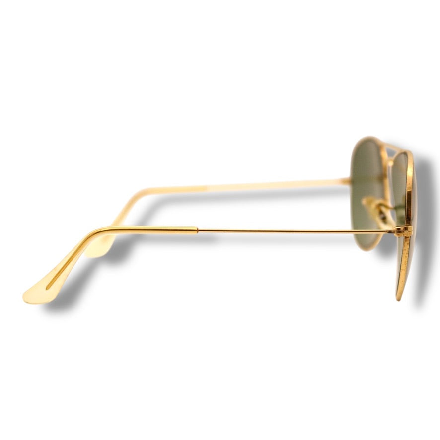 【202】可品！ヴィンテージ　レイバン　サングラス　ゴールド系