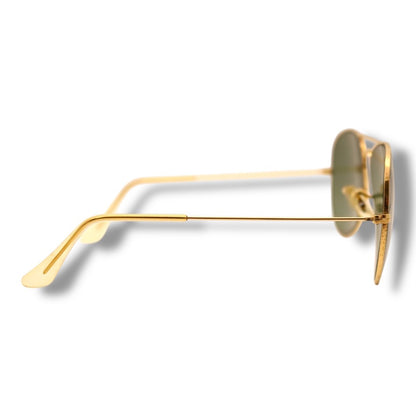 【202】可品！ヴィンテージ　レイバン　サングラス　ゴールド系