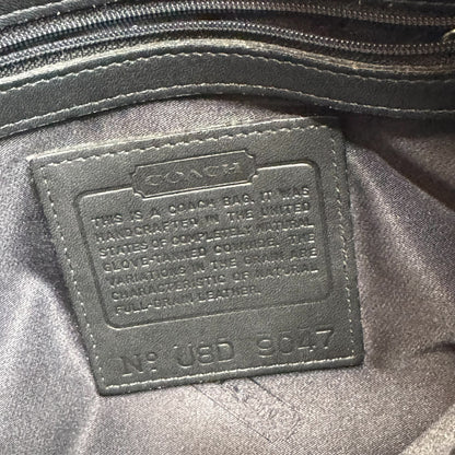 【良品】オールドコーチ　ワンショルダーバッグ　エルゴ　黒　レザー　9047