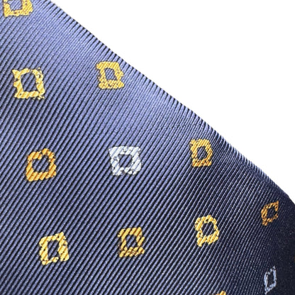 【7589】良品！ジャンニヴェルサーチ　ネクタイ　ネイビー系