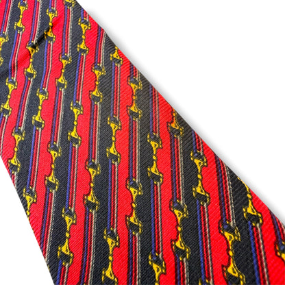 【8816】良品！ジバンシー　ネクタイ　レッド系