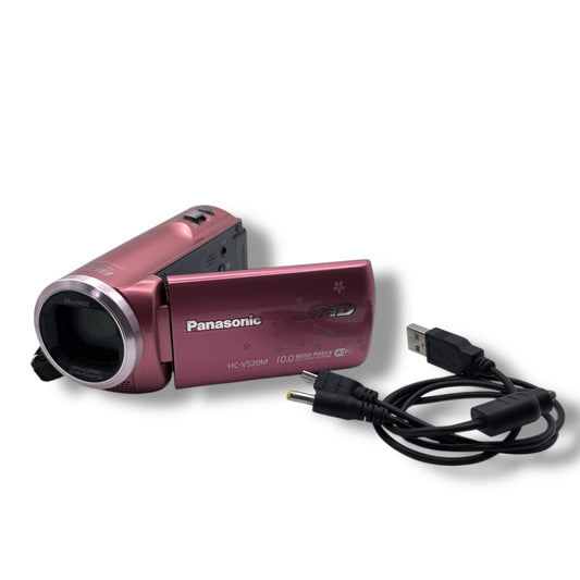 【157】Panasonic  HC-V520M デジタルビデオカメラ ピンク系
