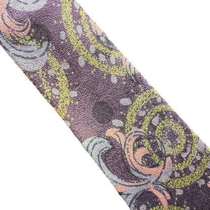 【7611】良品！ロベルタディカメリーノ　ネクタイ　パープル系