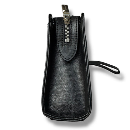 【美品】(1)バーバリー　セカンドバッグ　クラッチバッグ　サフィアーノ　黒