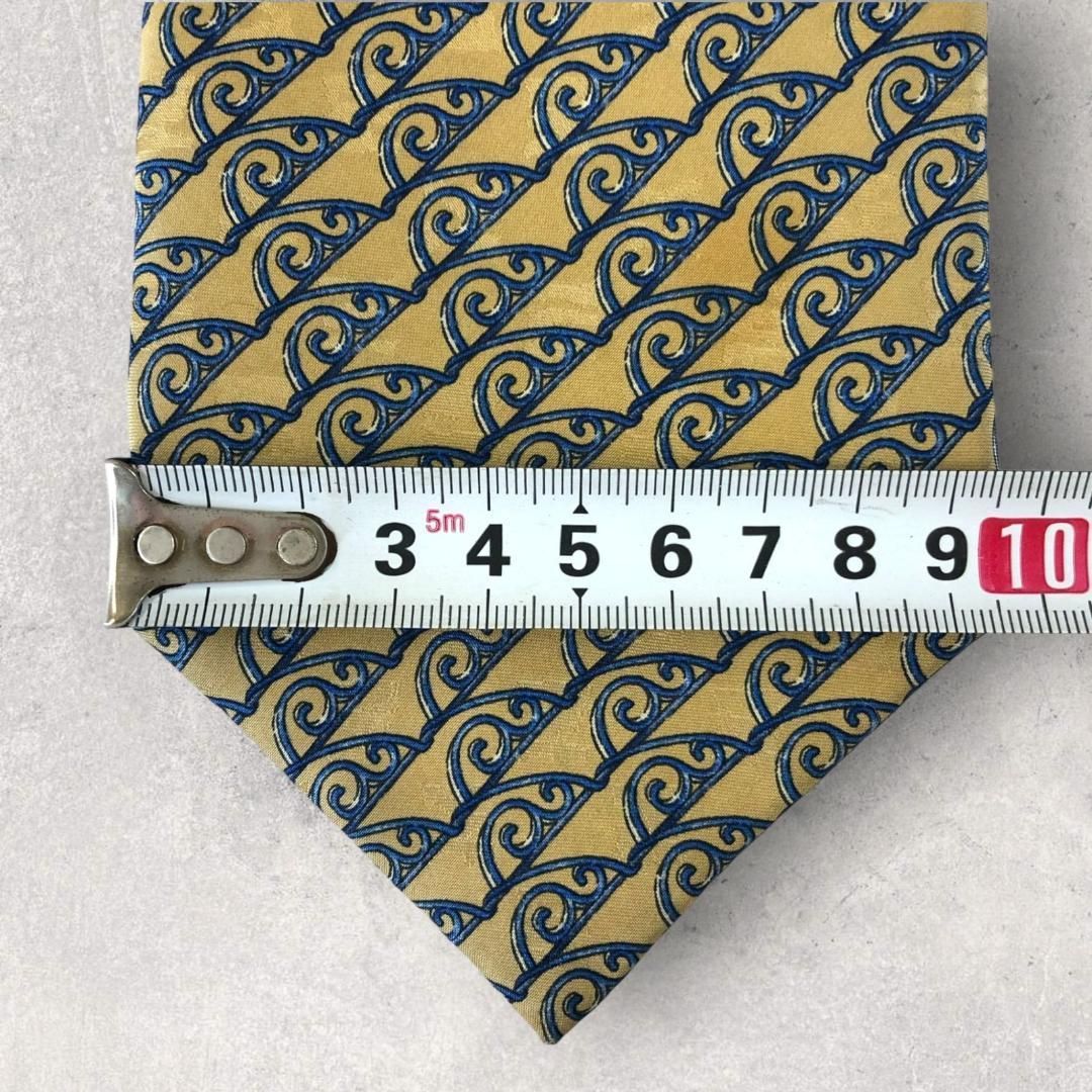 【5976】美品！イヴ・サンローラン　ネクタイ　ゴールド系.