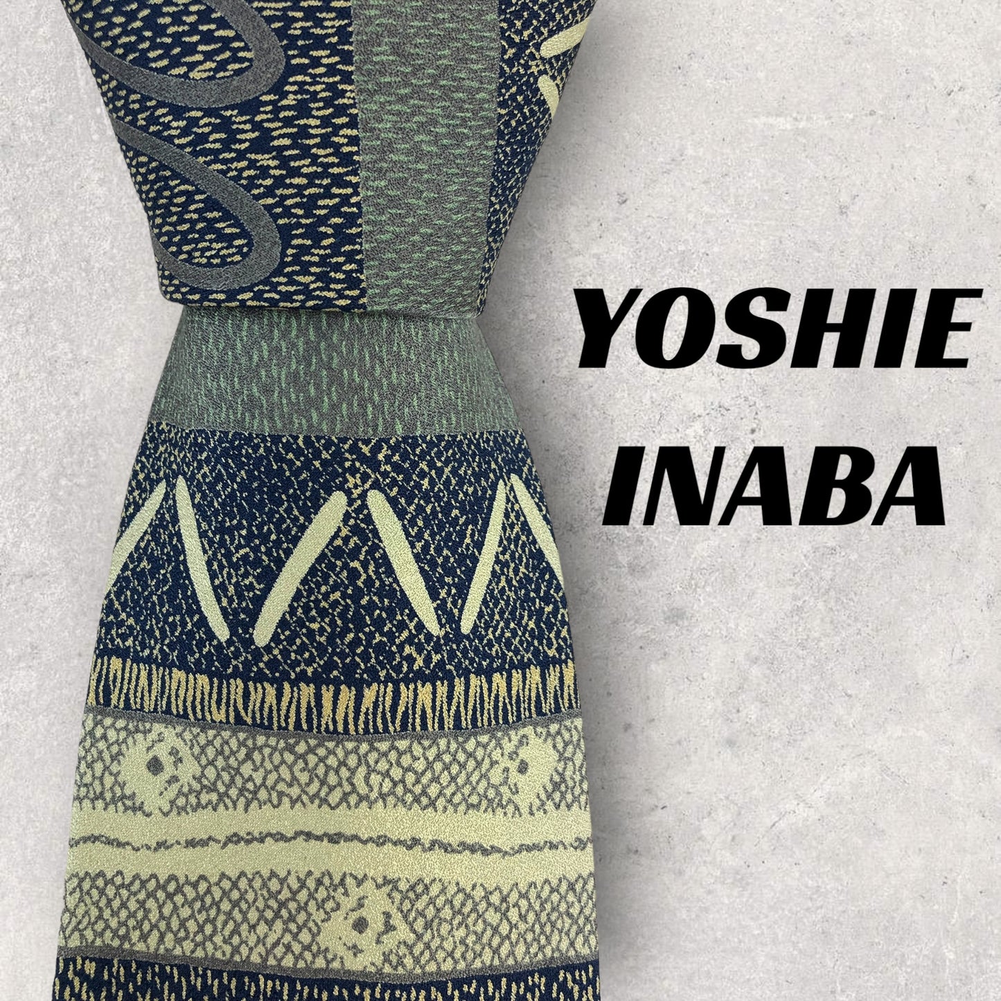 [6154] Unused and stored item! Yoshie Inaba necktie, green 