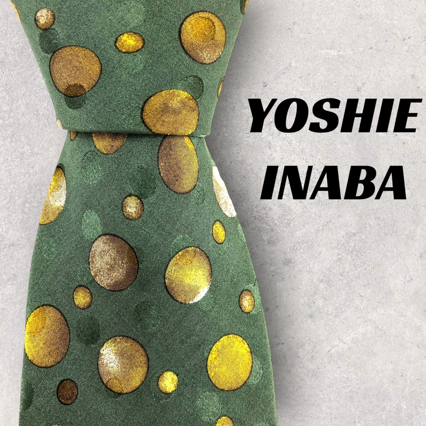 [6155] Unused and stored item! Yoshie Inaba necktie, green 