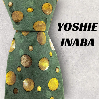 [6155] Unused and stored item! Yoshie Inaba necktie, green 