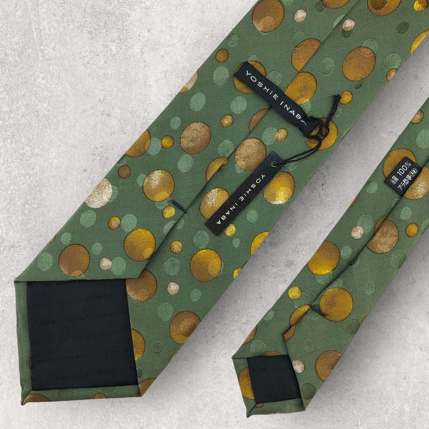 [6155] Unused and stored item! Yoshie Inaba necktie, green 
