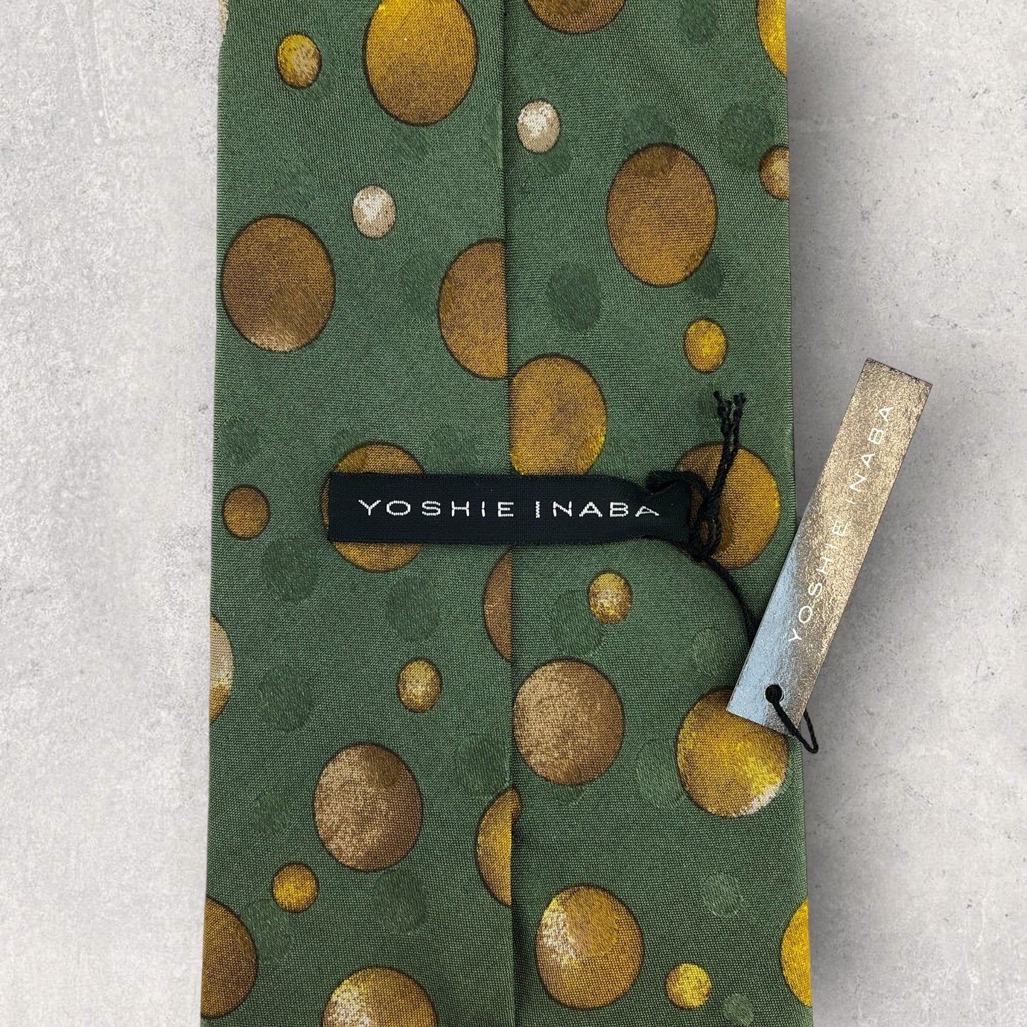 [6155] Unused and stored item! Yoshie Inaba necktie, green 