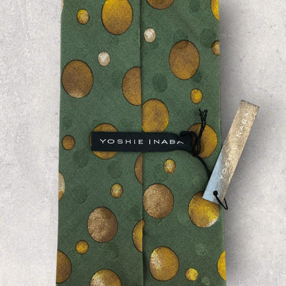 [6155] Unused and stored item! Yoshie Inaba necktie, green 