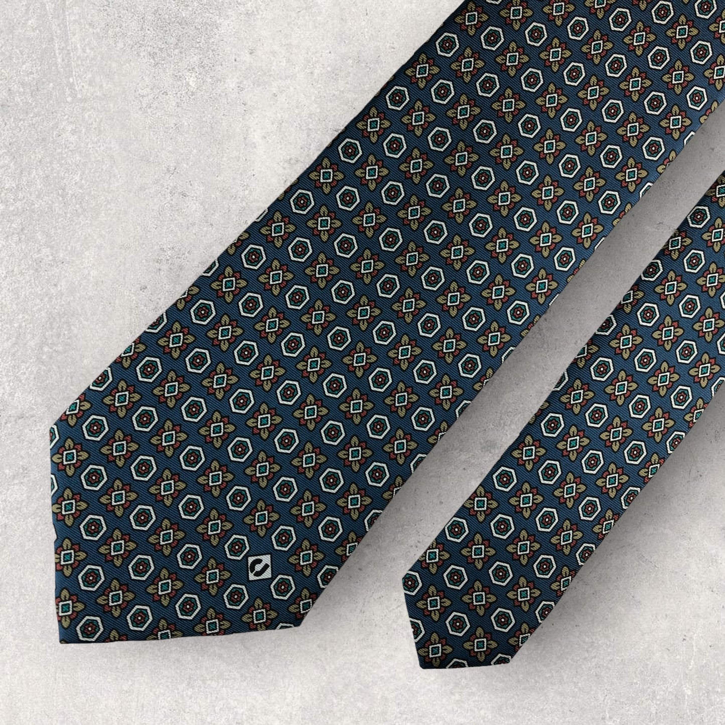 [6163] Beautiful item! Charles Jourdan tie, navy 