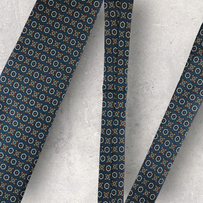 [6163] Beautiful item! Charles Jourdan tie, navy 