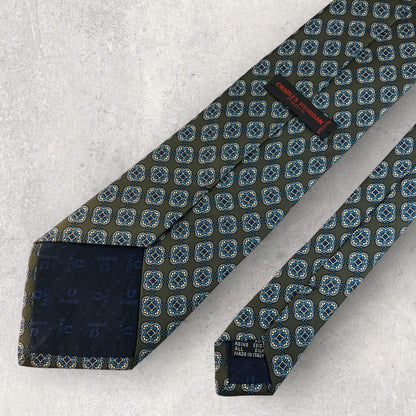 [6172] Almost unused! Charles Jourdan necktie, green 