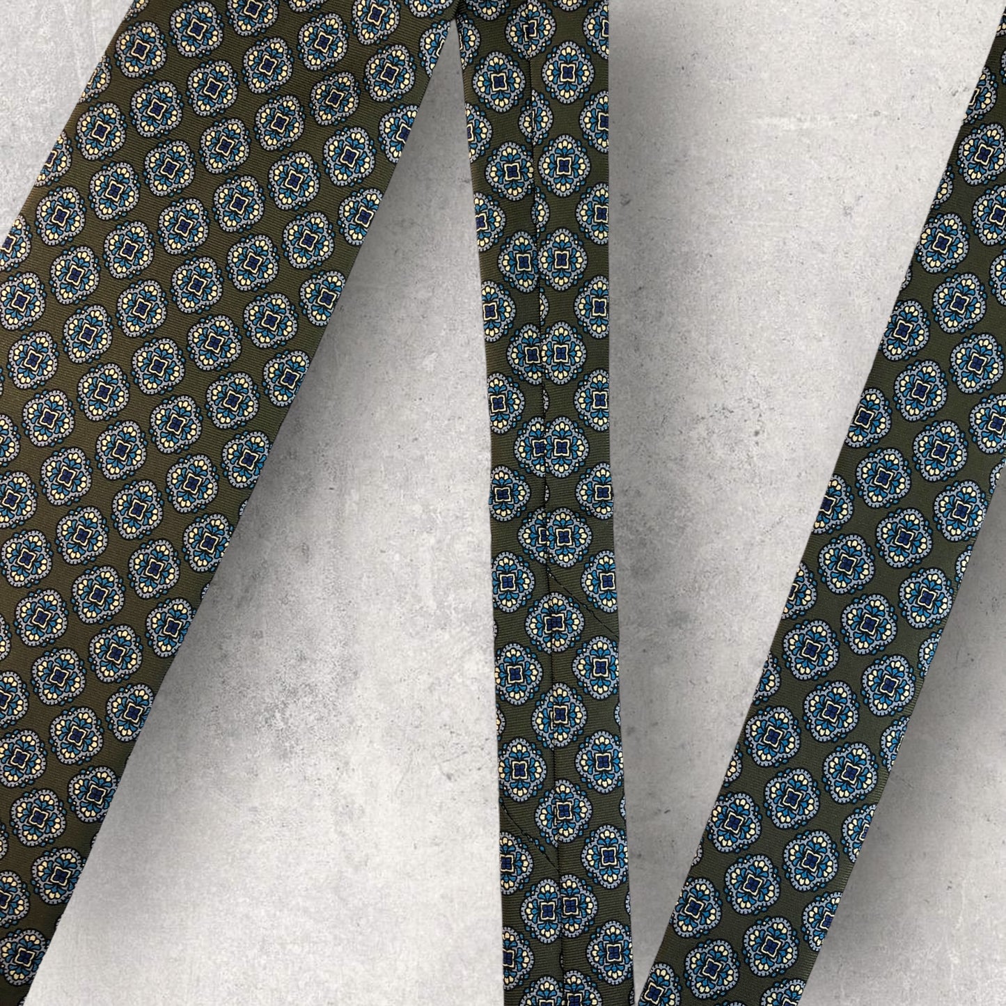 [6172] Almost unused! Charles Jourdan necktie, green 