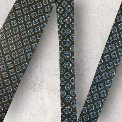 [6172] Almost unused! Charles Jourdan necktie, green 