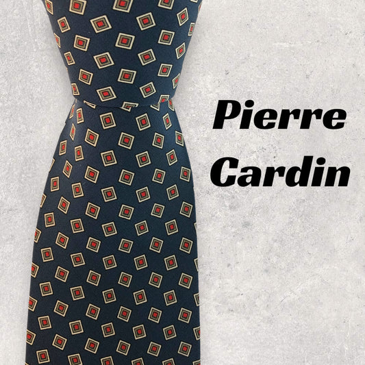 [6176] Beautiful item! Pierre Cardin necktie in green 