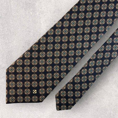 [6190] Good quality! Charles Jourdan tie, blue 