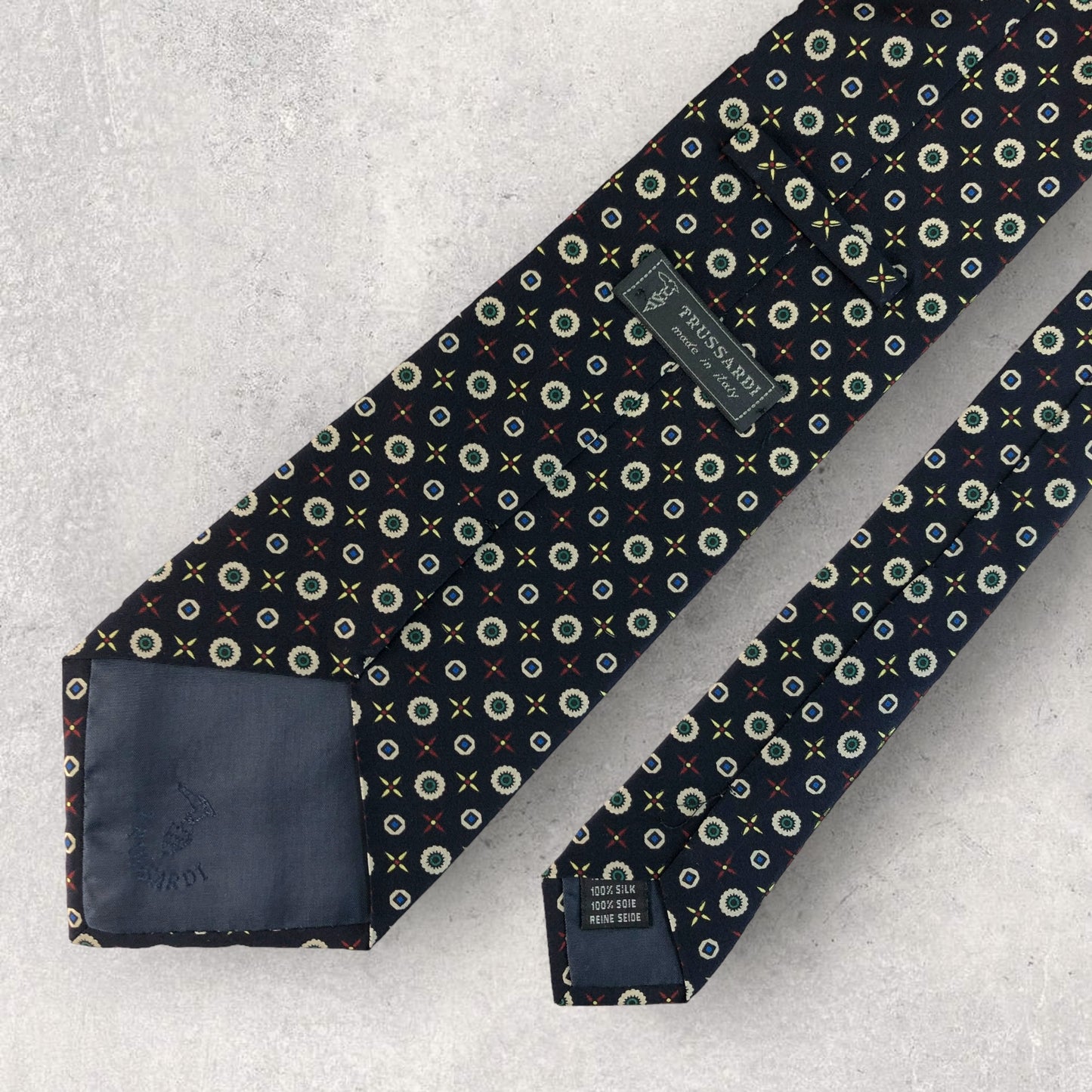 [6213] Beautiful item! Trussardi tie, blue 