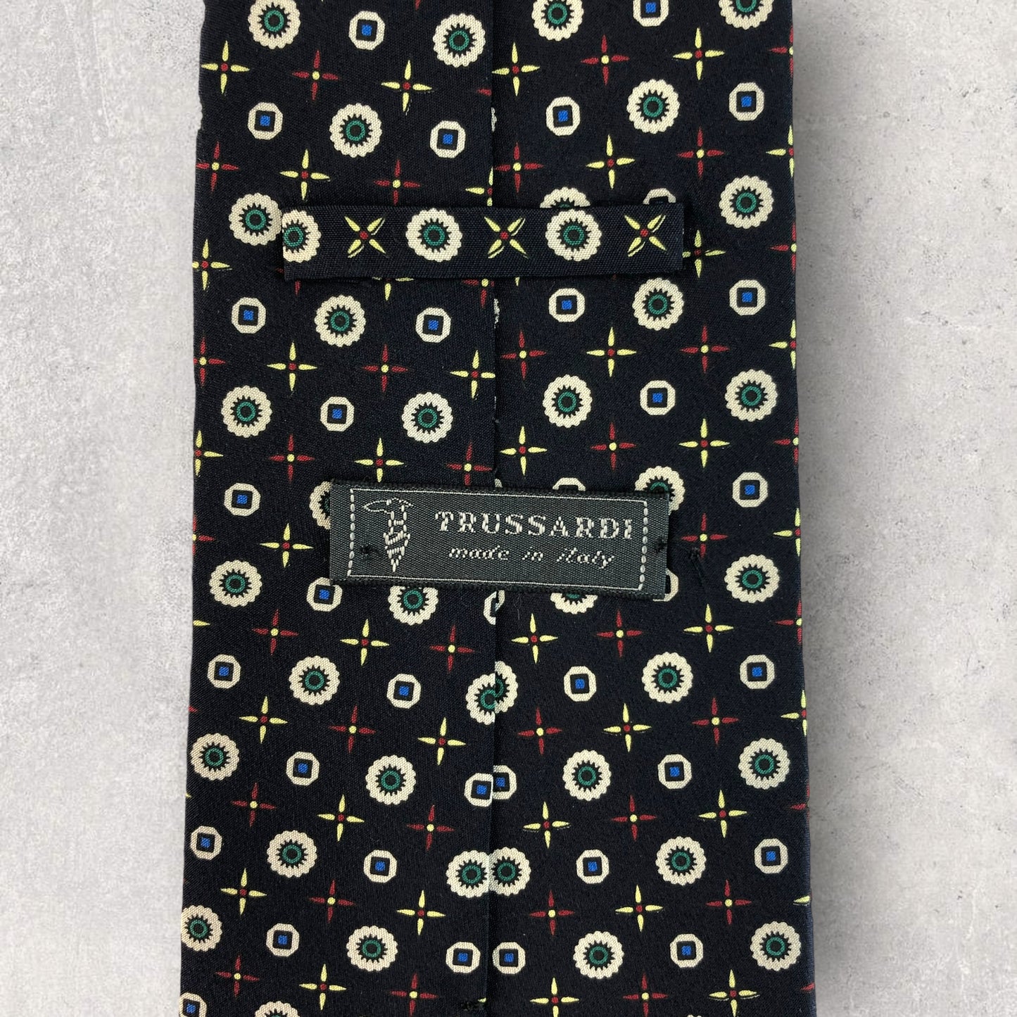 [6213] Beautiful item! Trussardi tie, blue 