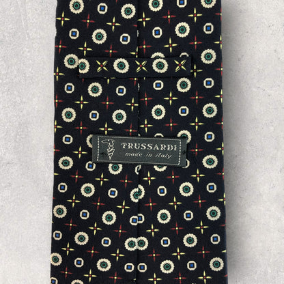 [6213] Beautiful item! Trussardi tie, blue 