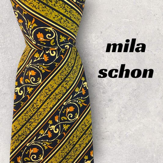 [6219] Beautiful item! Mila Schon tie, gold color 