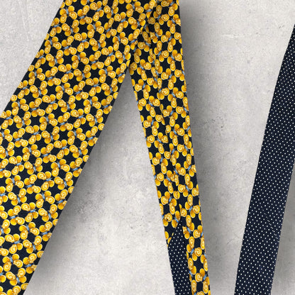 [6220] Good quality! Valentino tie, blue 