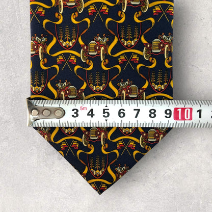 [6227] Beautiful item! Salvatore Ferragamo tie, blue 