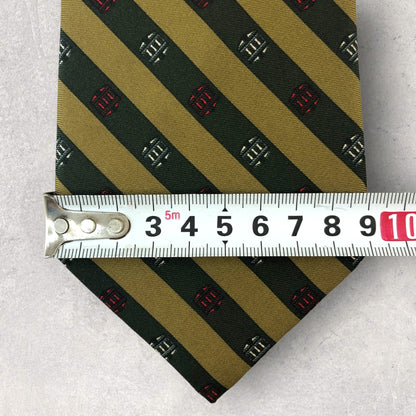[6243] Unused and stored! Christian Dior tie, green x khaki 