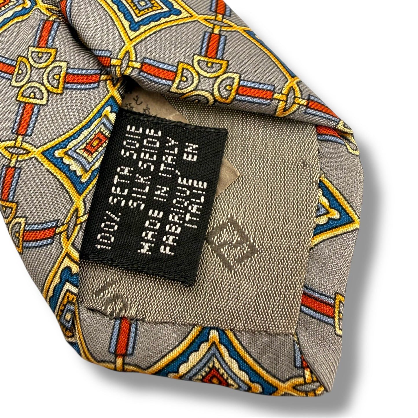 【7907】良品！フェンディ　ネクタイ　グレー系