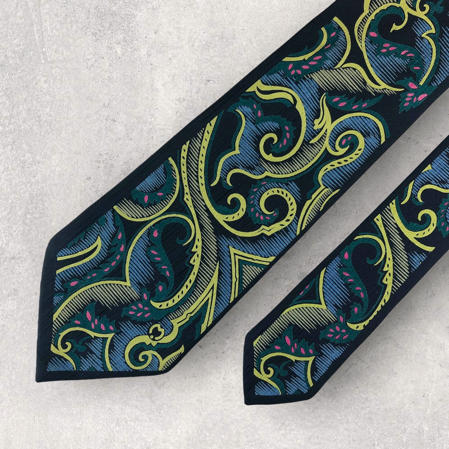 [6255] Beautiful item! Mila Schon tie, blue 