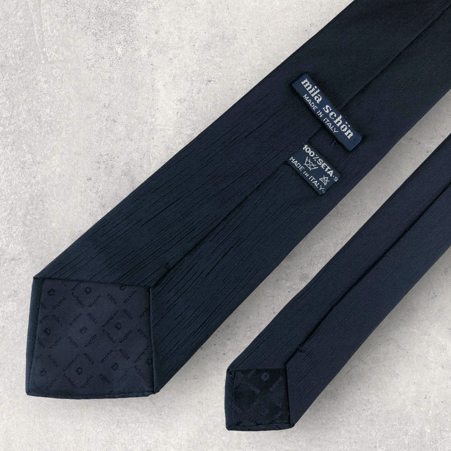 [6255] Beautiful item! Mila Schon tie, blue 