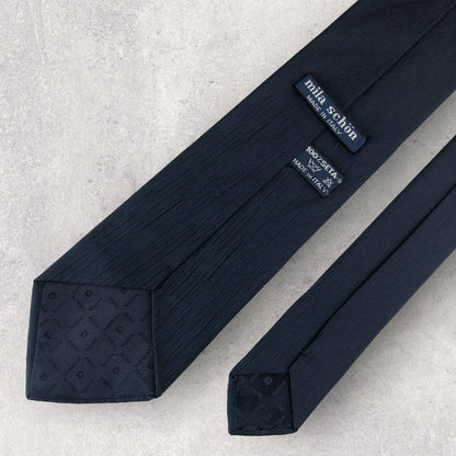 [6255] Beautiful item! Mila Schon tie, blue 