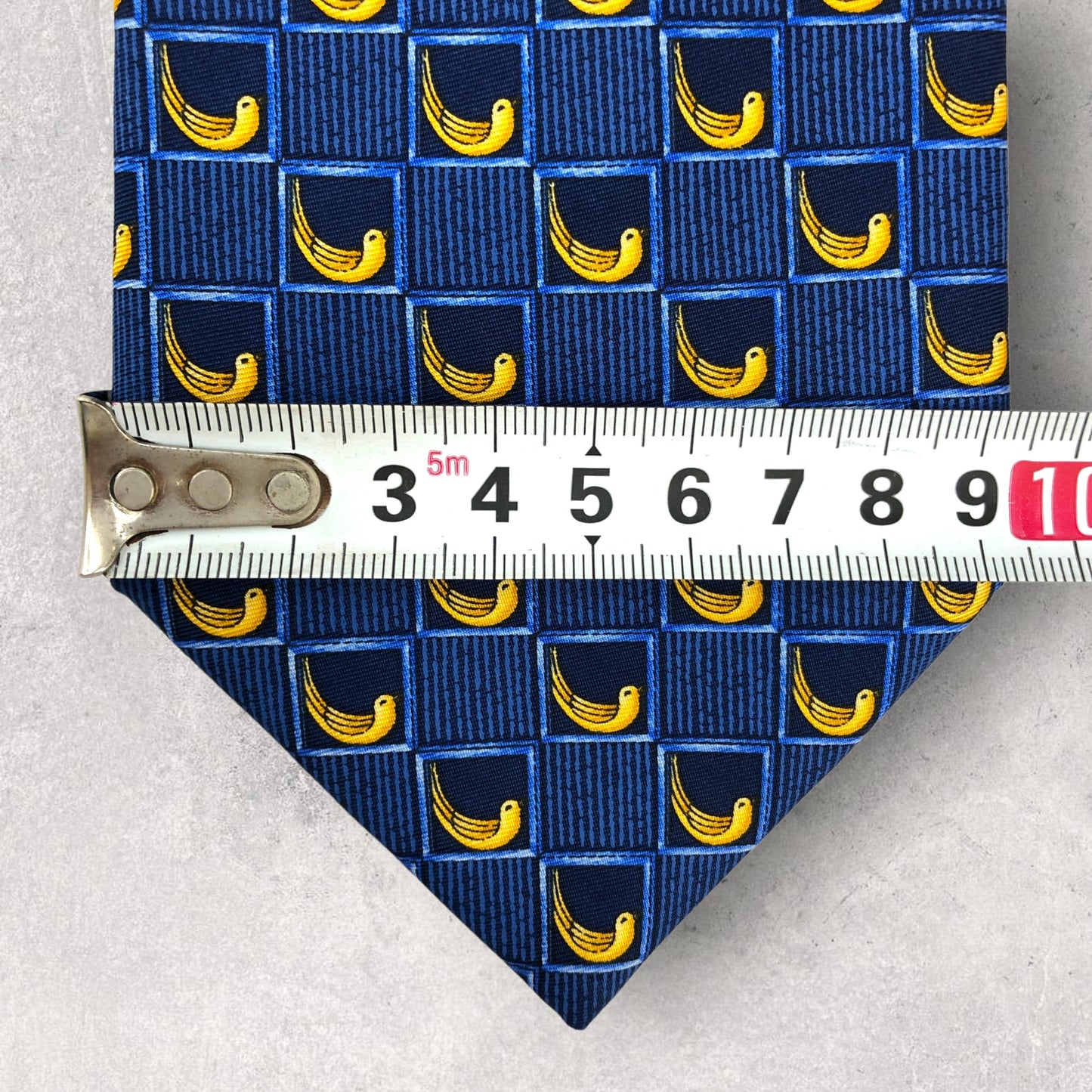 [6263] Good quality! Lanvin tie, blue 