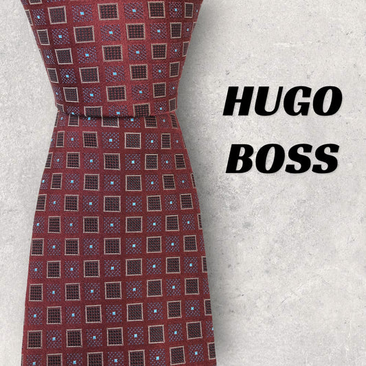 [6301] Beautiful item! Hugo Boss necktie in red 