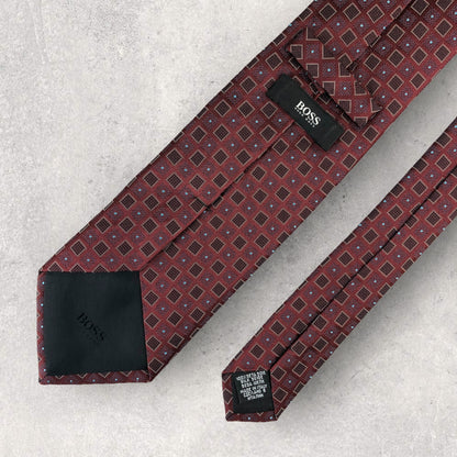 [6301] Beautiful item! Hugo Boss necktie in red 