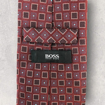 [6301] Beautiful item! Hugo Boss necktie in red 