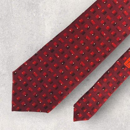 [6326] Beautiful item! Yves Saint Laurent necktie in red 